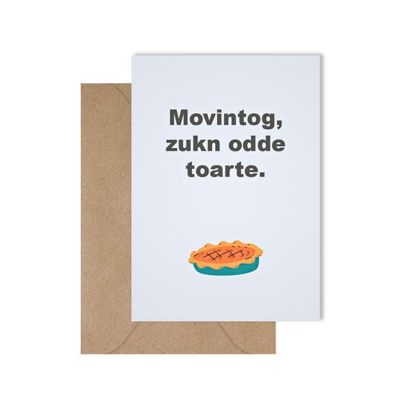 Grappige West-Vlaamse verjaardagskaart met spreuk in dialect