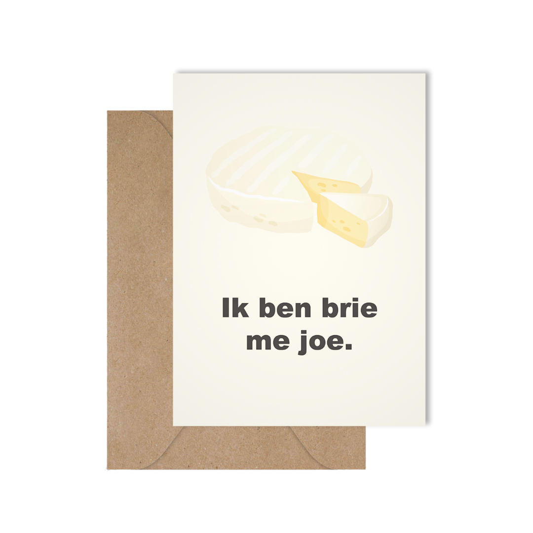 Brie kaas woordgrapje woordpseling liefde blij met jou