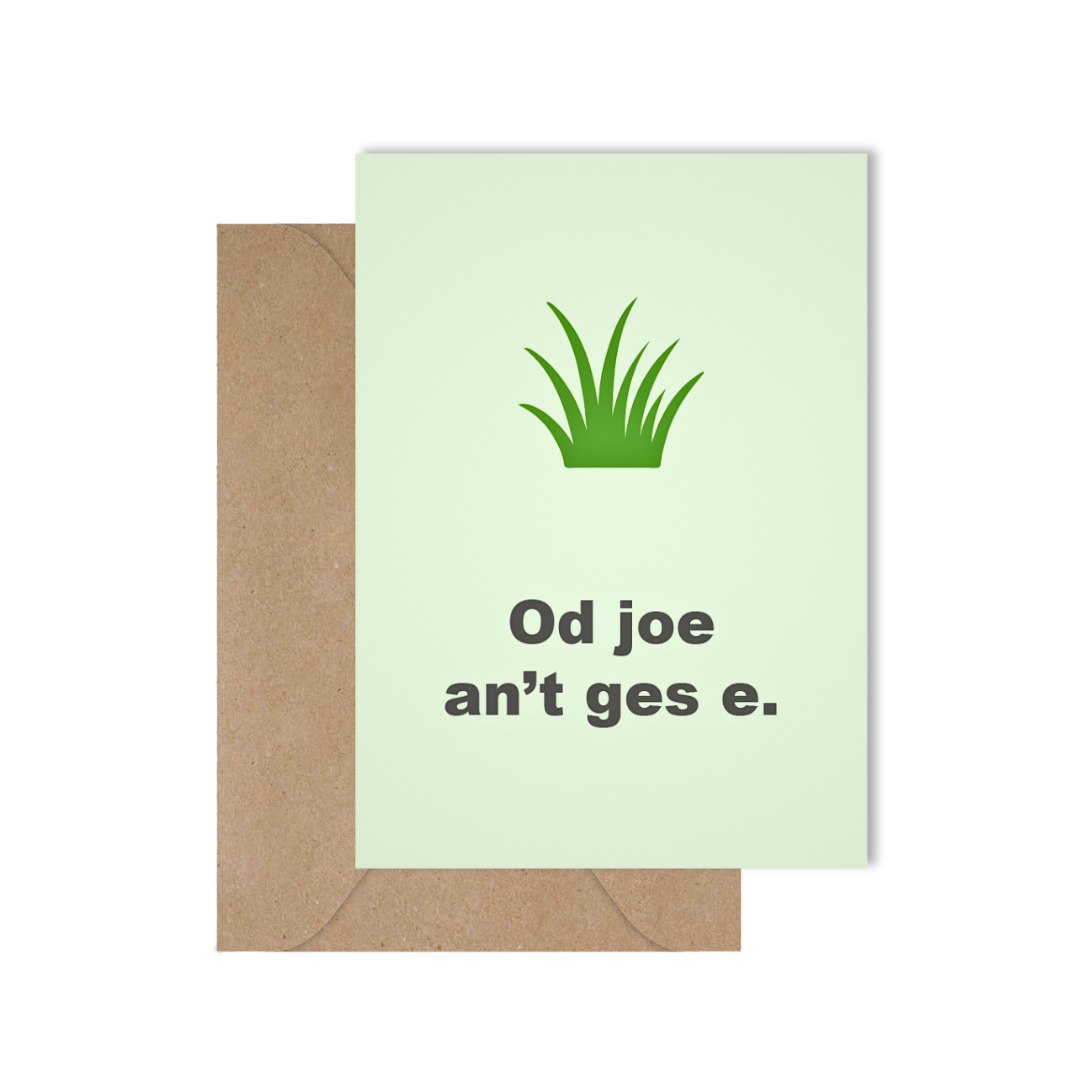 Grappige West-Vlaamse met spreuk in dialect om beterschap te wensen