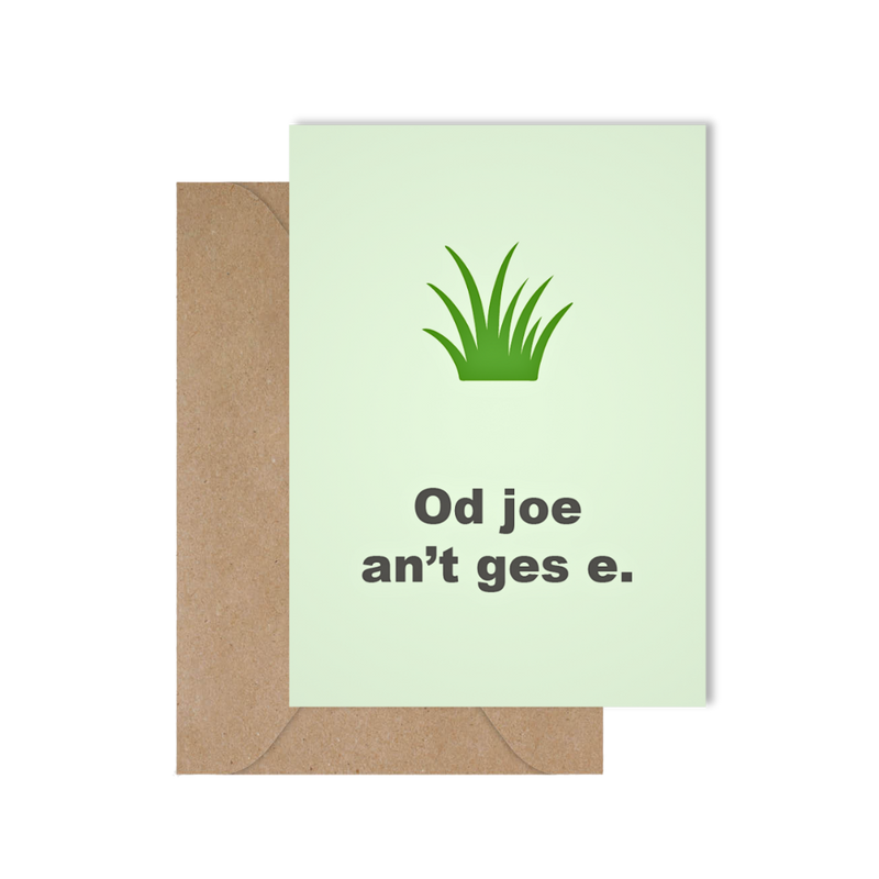 Grappige West-Vlaamse met spreuk in dialect om beterschap te wensen