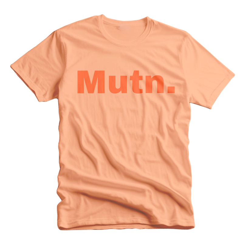 PRE-ORDER Mutn. t-shirt abrikoos