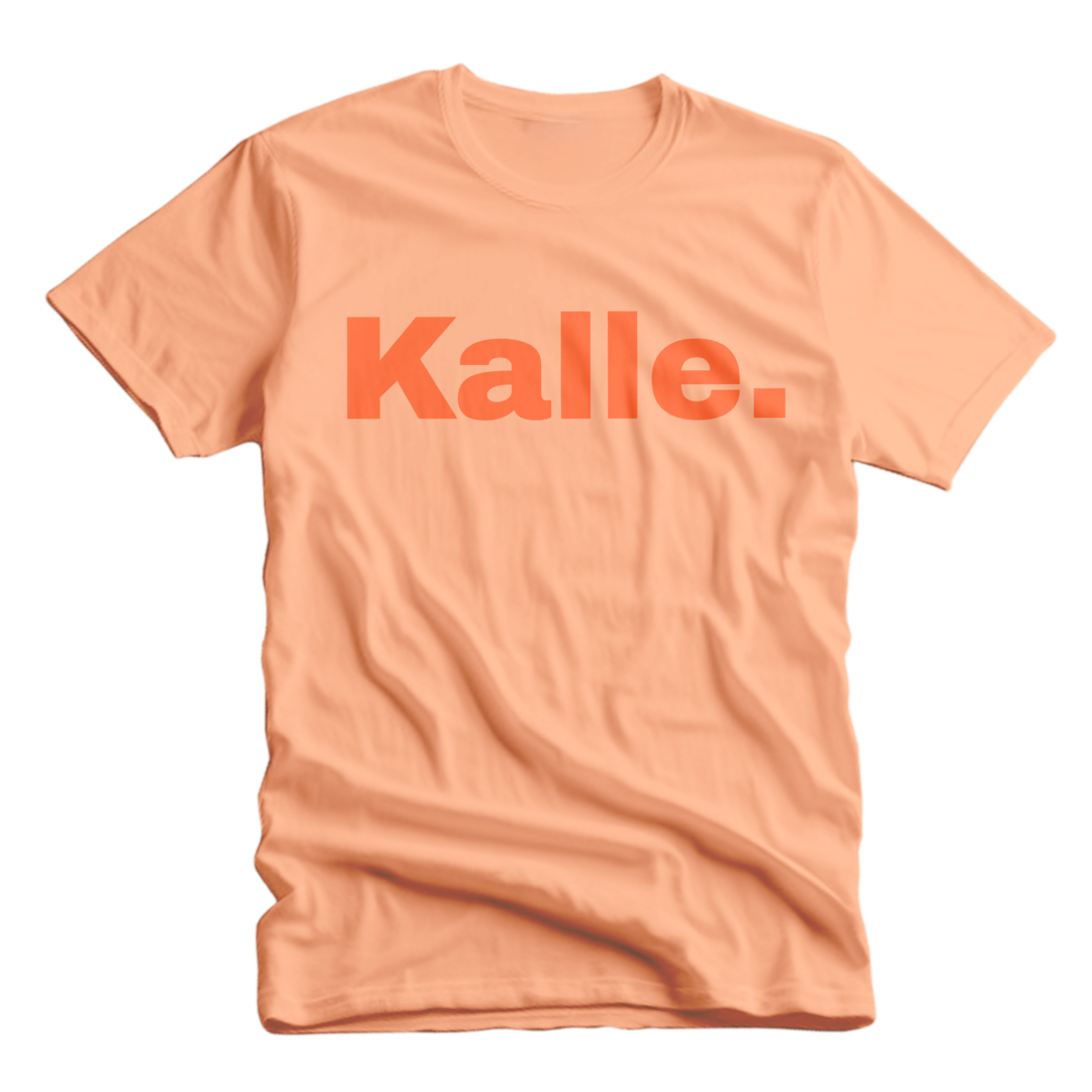 PRE-ORDER Kalle. t-shirt abrikoos