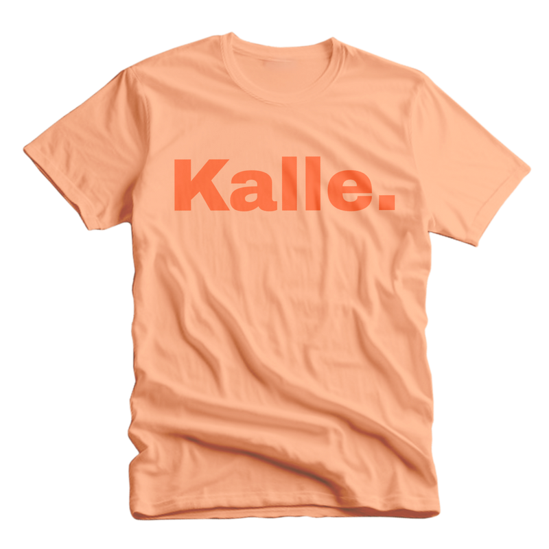 Kalle. t-shirt abrikoos