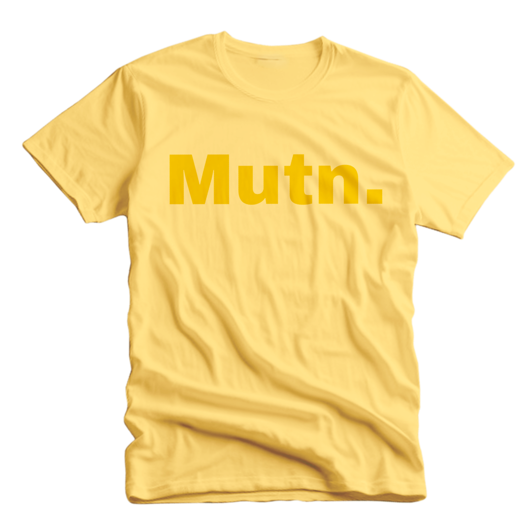 PRE-ORDER Mutn. t-shirt geel