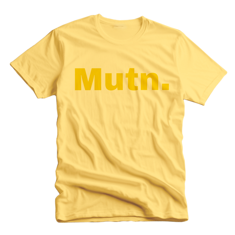 PRE-ORDER Mutn. t-shirt geel