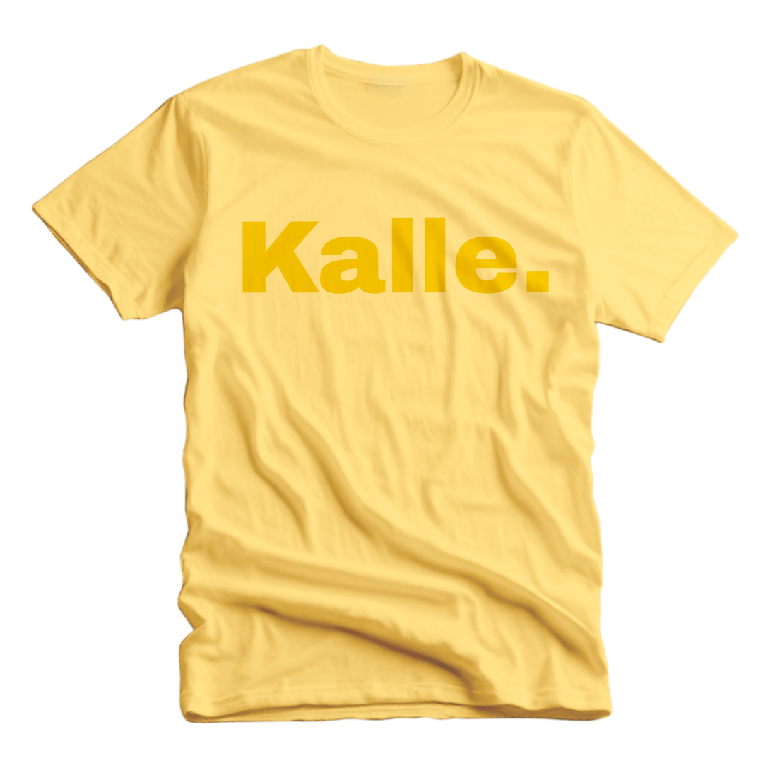 PRE-ORDER Kalle. t-shirt geel