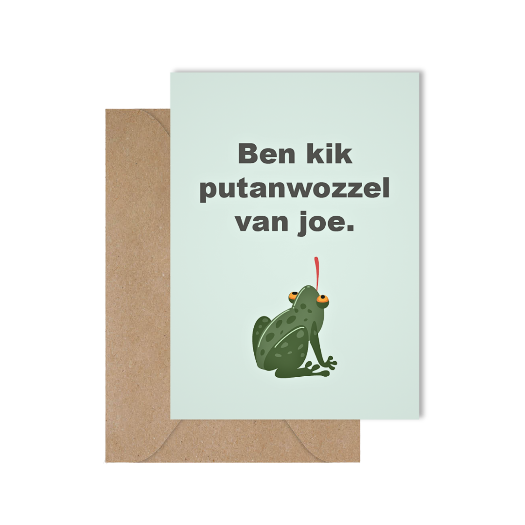 Grappige West-Vlaamse wenskaart liefde of valentijn