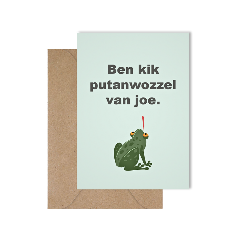 Grappige West-Vlaamse wenskaart liefde of valentijn