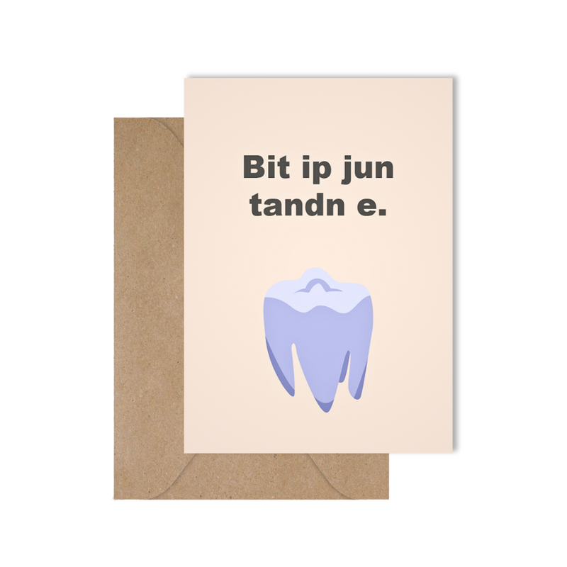 Grappige West-Vlaamse wenskaart voor beterschap