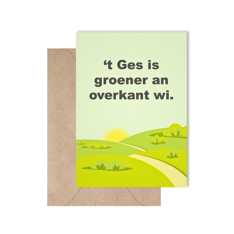 't Ges is groener an overkant wi