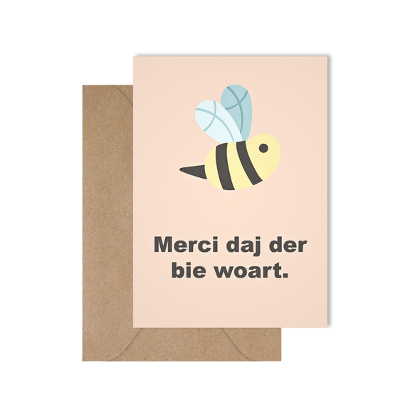West-Vlaamse wenskaart voor bedankt dat je erbij was