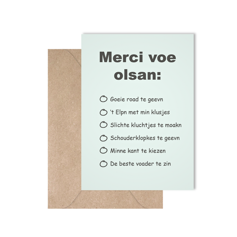VOOR HEM: Bedankt
