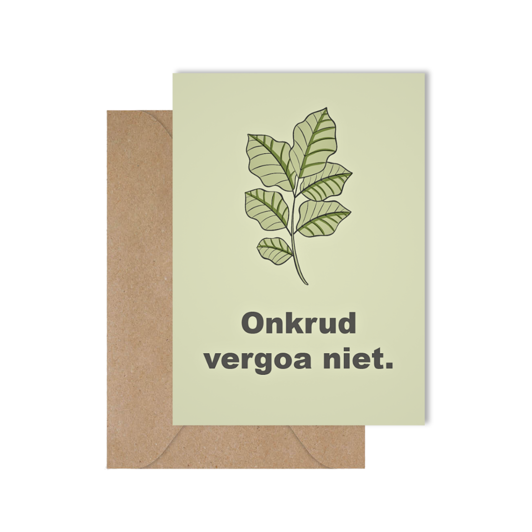 Grappige West-Vlaamse wenskaart voor beterschap