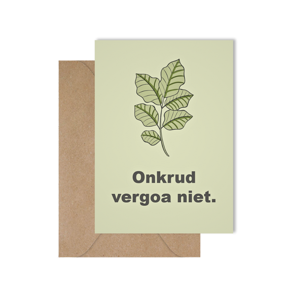 Grappige West-Vlaamse wenskaart voor beterschap