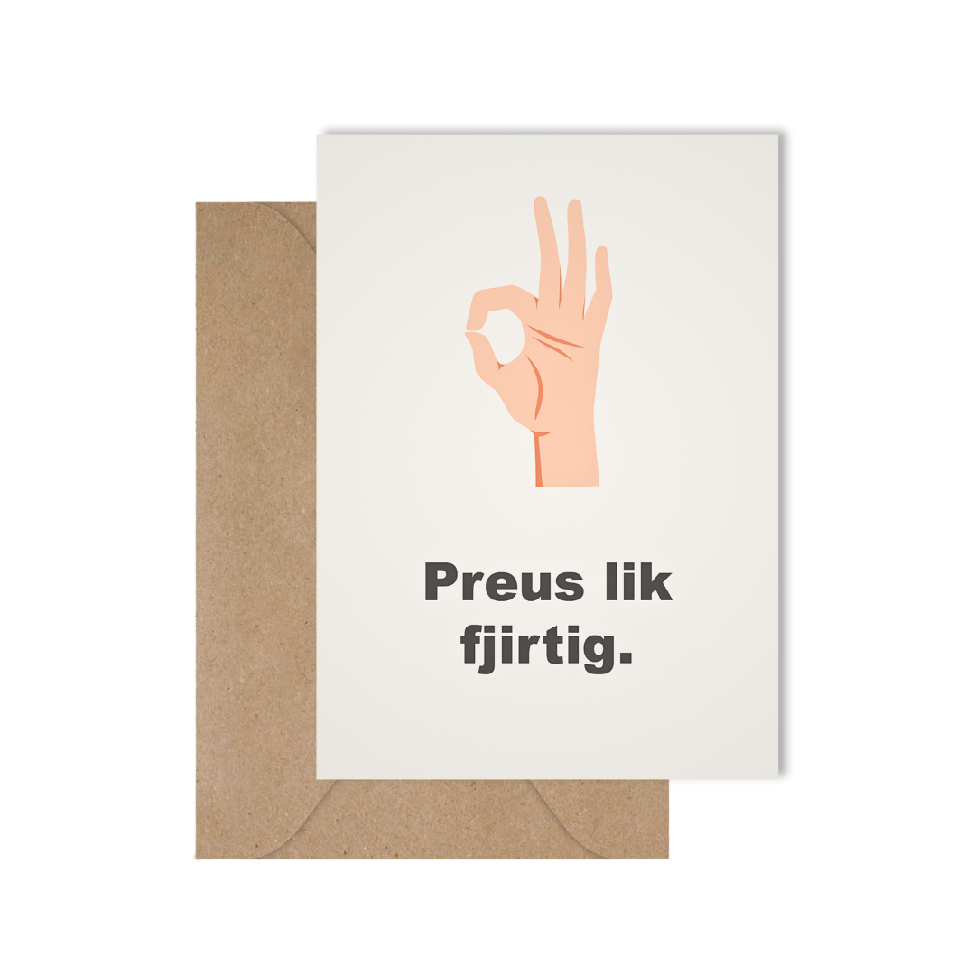 West-Vlaamse wenskaart voor zo trots als een pauw