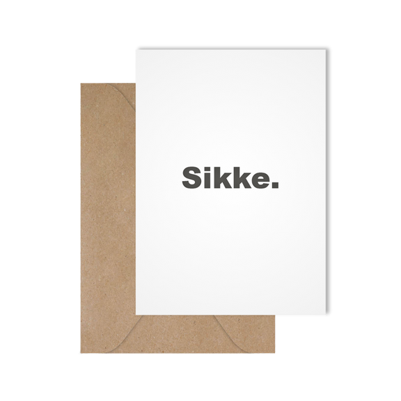 Grappige West-Vlaamse wenskaart met spreuk in dialect