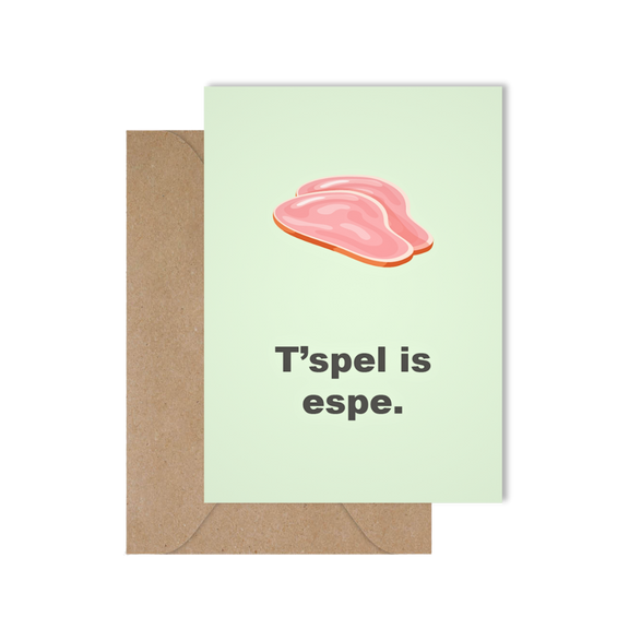 Grappige West-Vlaamse wenskaart met uitdrukking in dialect