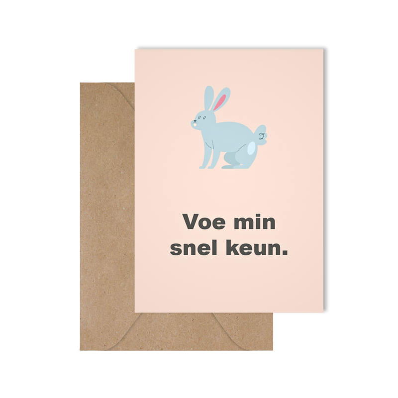 Grappige West-Vlaamse wenskaart voor liefde of valentijn