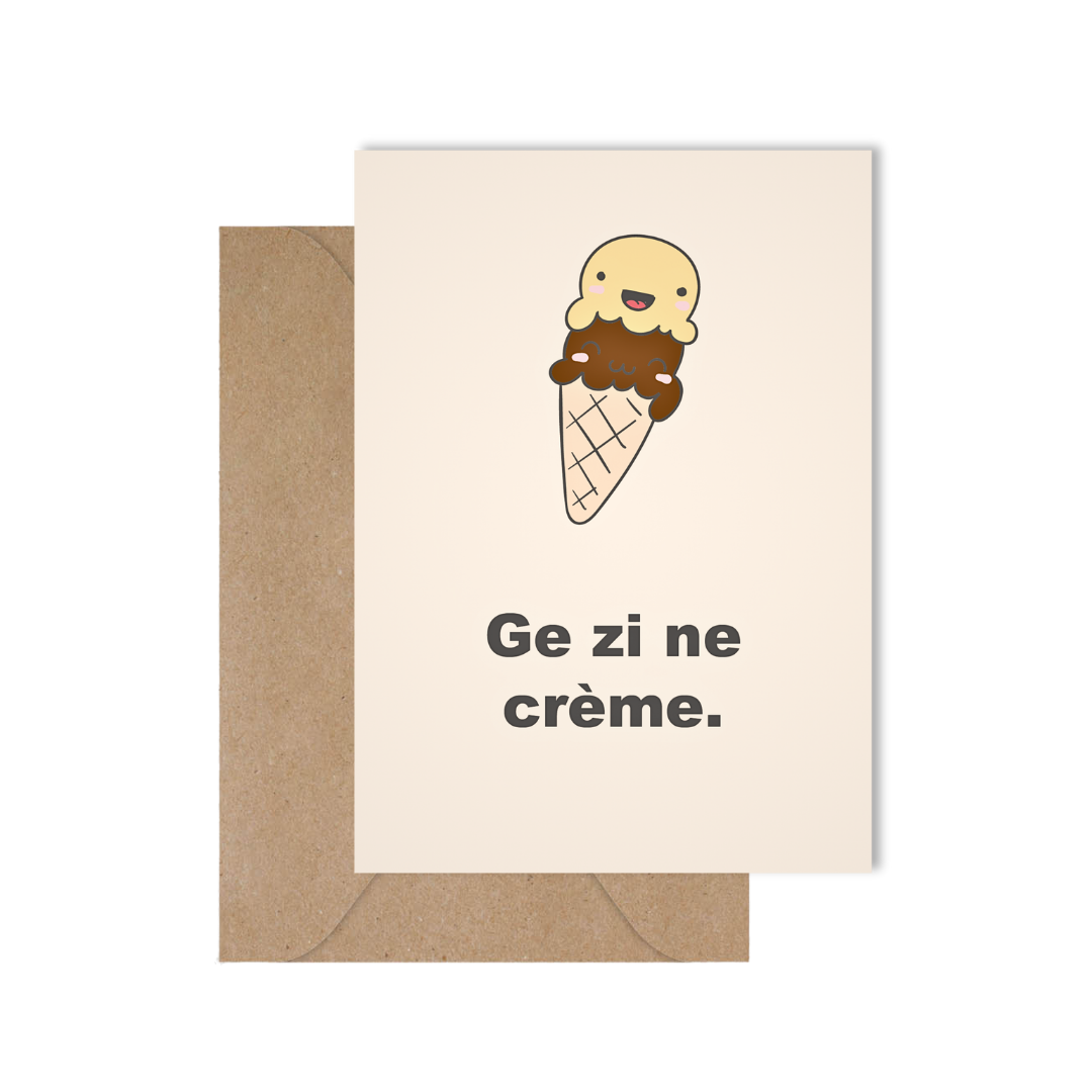 West-Vlaams wenskaartje voor bedankt, je bent een schat